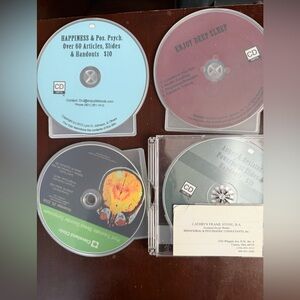 Therapy & Positive Psychology CD Lot Johnson + Clinical Training Discs (8 Total)